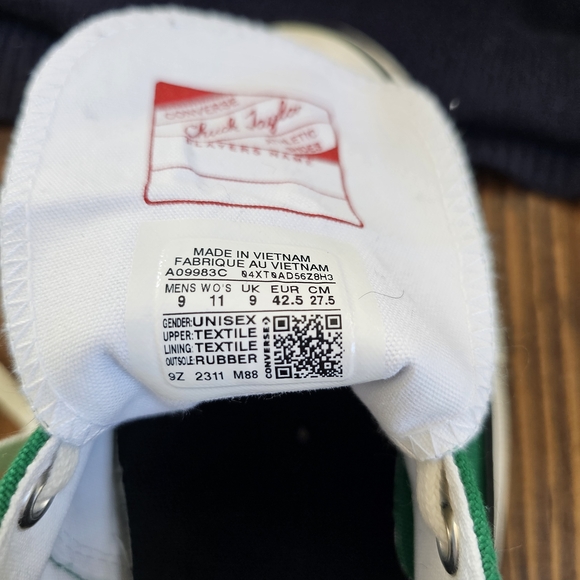 Converse Vibrant Green Canvas Sneakers - Picture 5 of 6